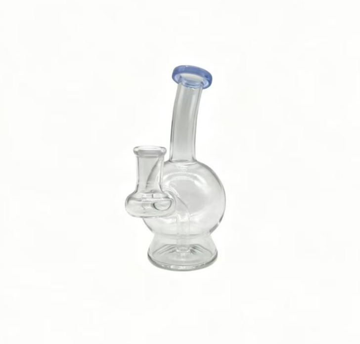 Transparent glass ball, compact and easy to carry, with a strong grip feel, smooth and comfortable smoking. thumbnail 2
