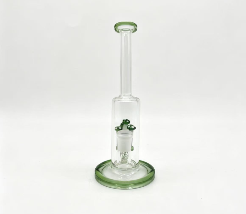 Green accents linear glass interior mushroom decoration, smooth and comfortable smoking thumbnail 2