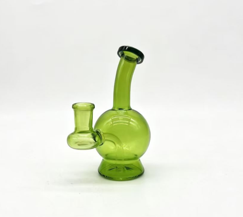 Dark green glass ball, compact and easy to carry, with a strong grip feel, smooth and comfortable smoking. thumbnail 2