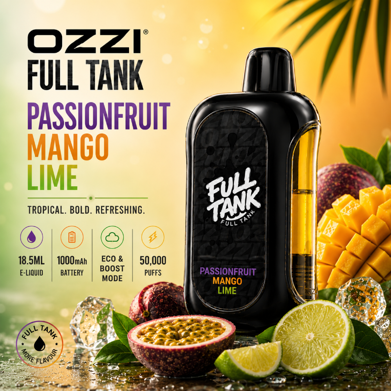 OZZI Full Tank 50000 Passionfruit Mango Lime
