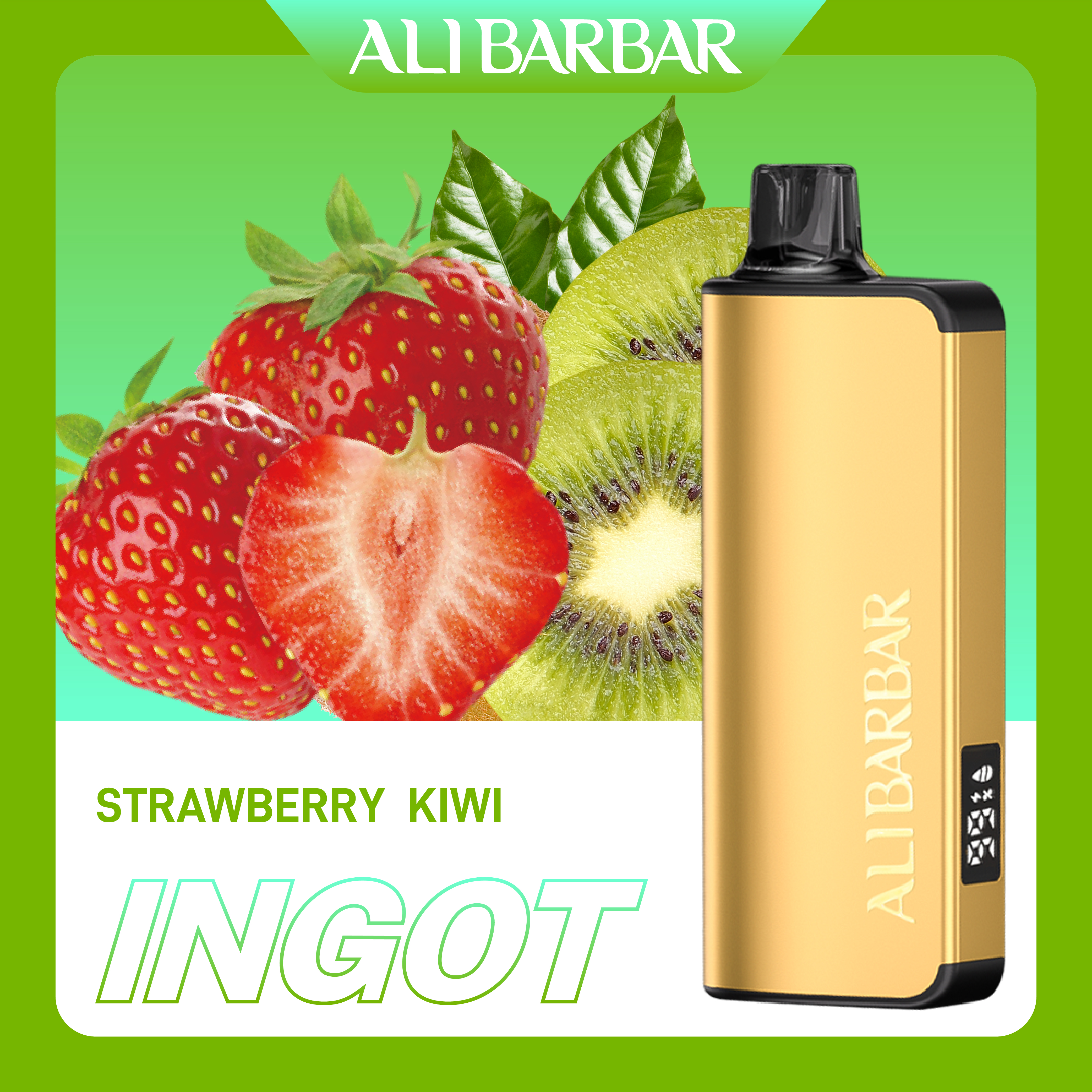 Alibarbar Ingot Strawberry Kiwi - Local Cig Supply Catalog