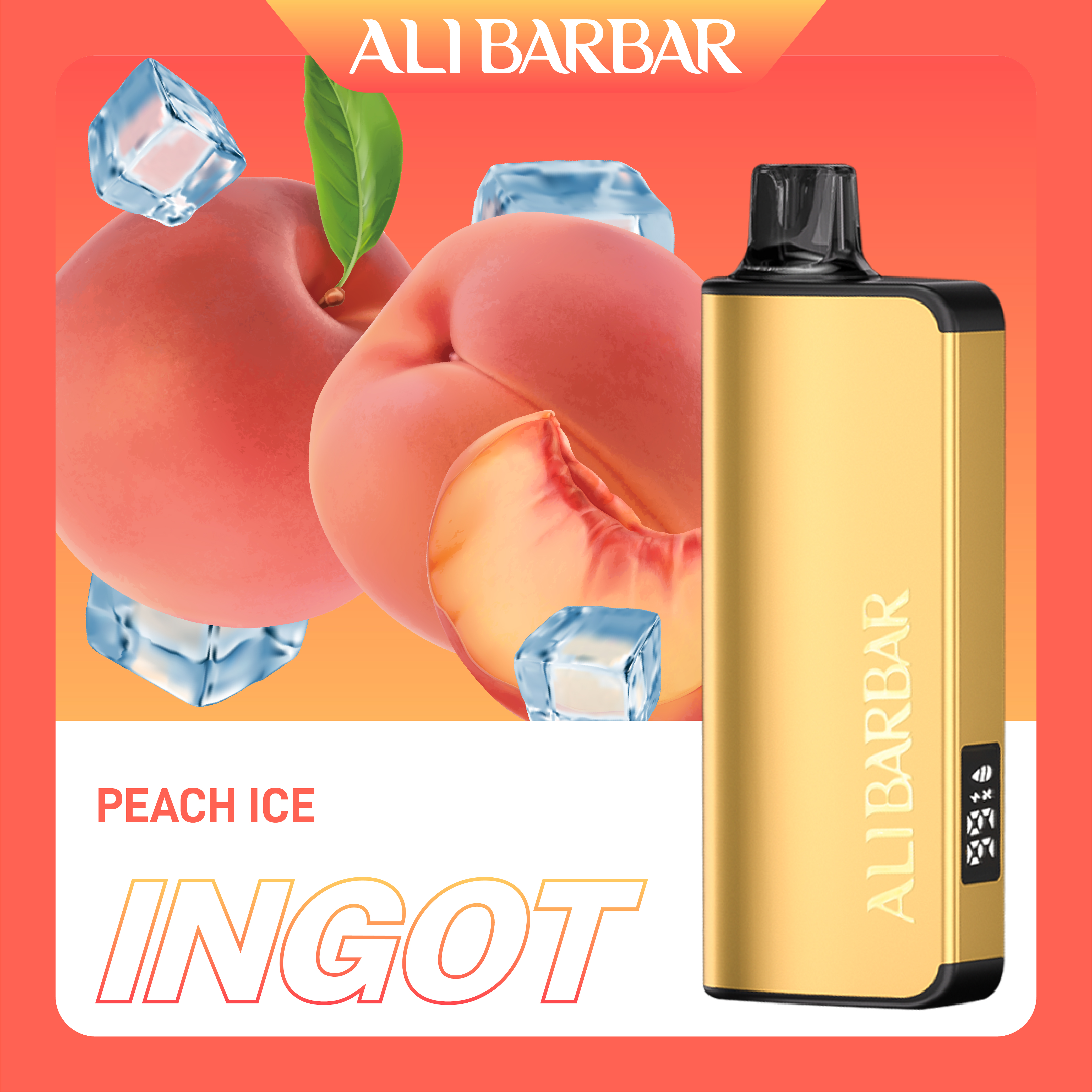 Alibarbar Ingot Peach - Local Cig Supply Catalog
