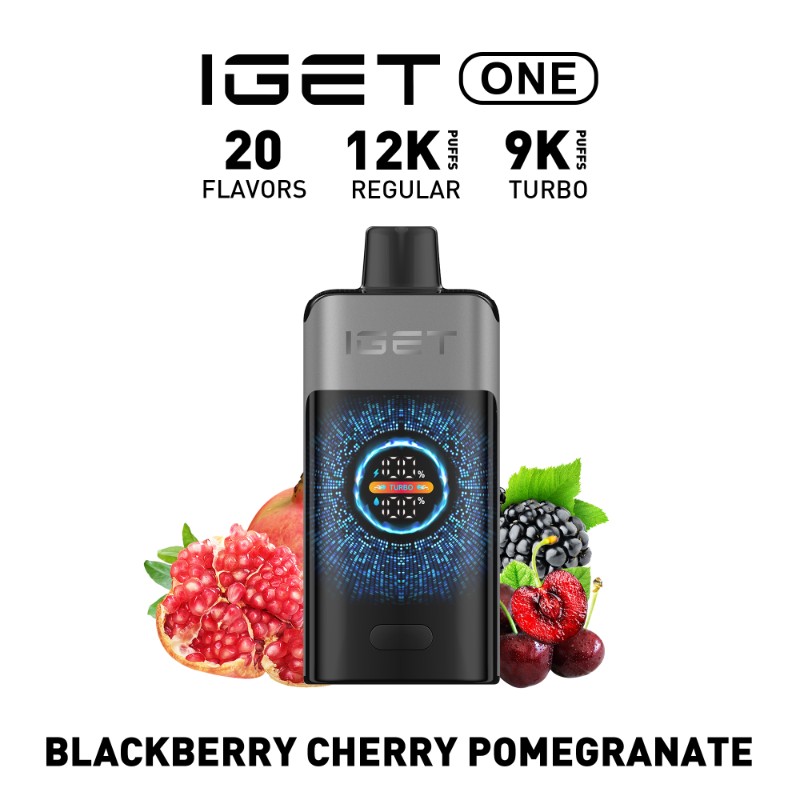 IGET One 12000 Blackberry Cherry Pomegranate