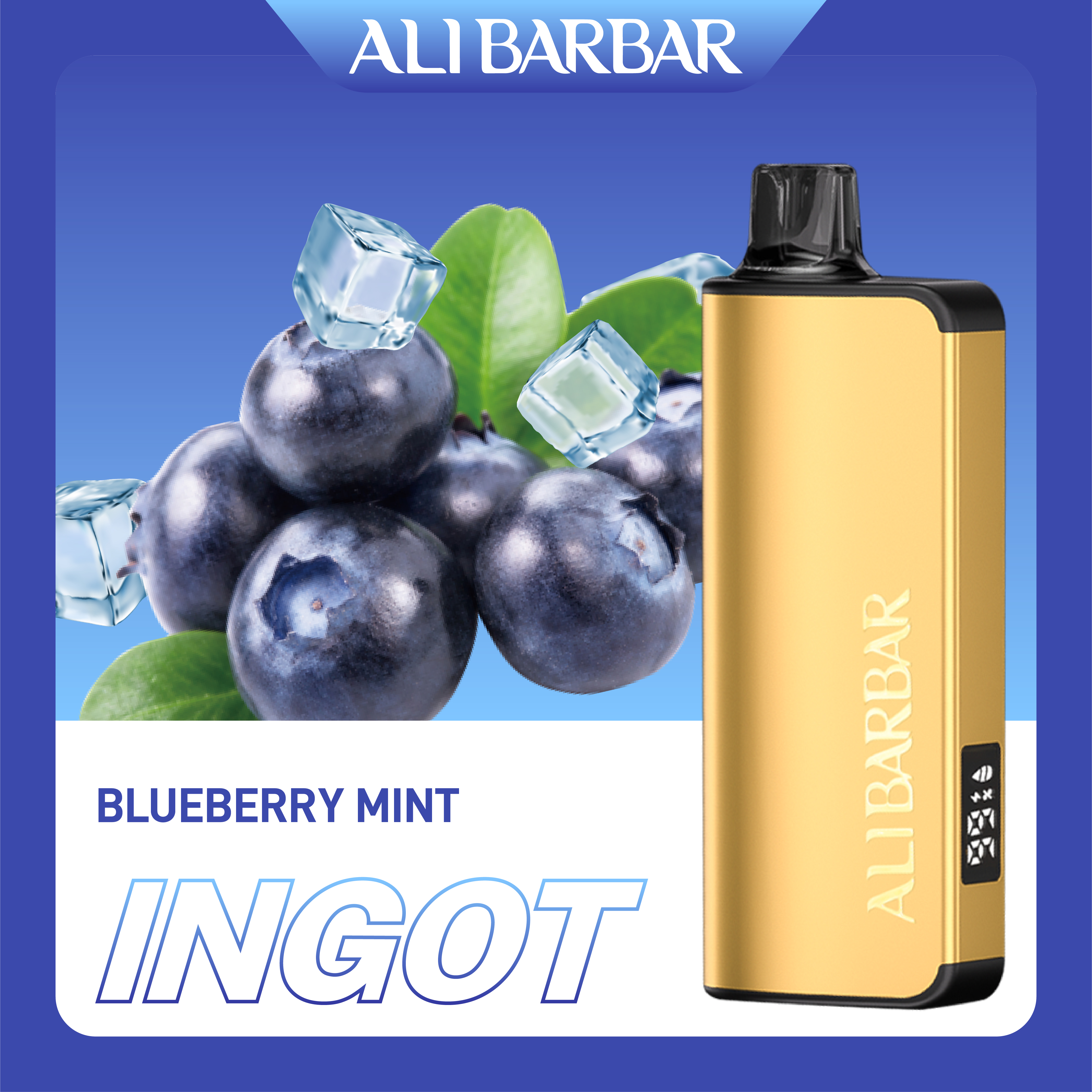 Alibarbar Ingot Blueberry Mint - Local Cig Supply Catalog