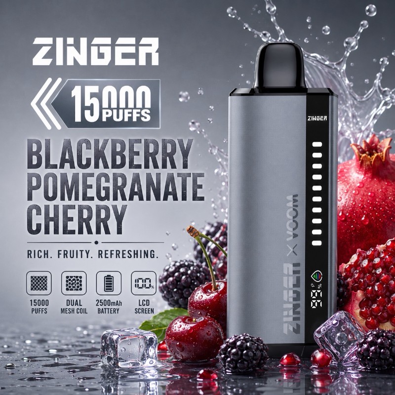 Zinger x Voom 15000 Blackberry Pomegranate Cherry