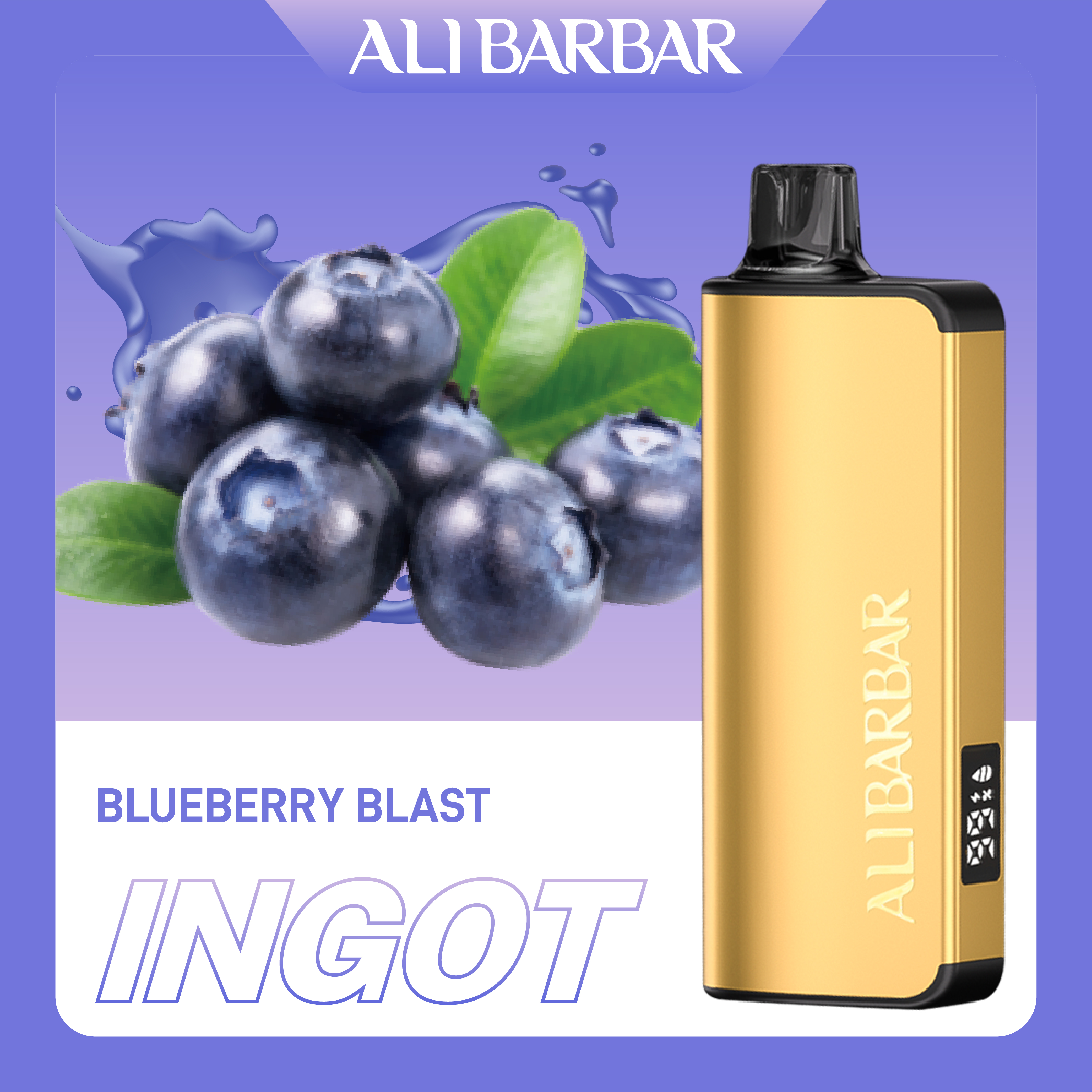 Alibarbar Ingot Blueberry Blast - Local Cig Supply Catalog