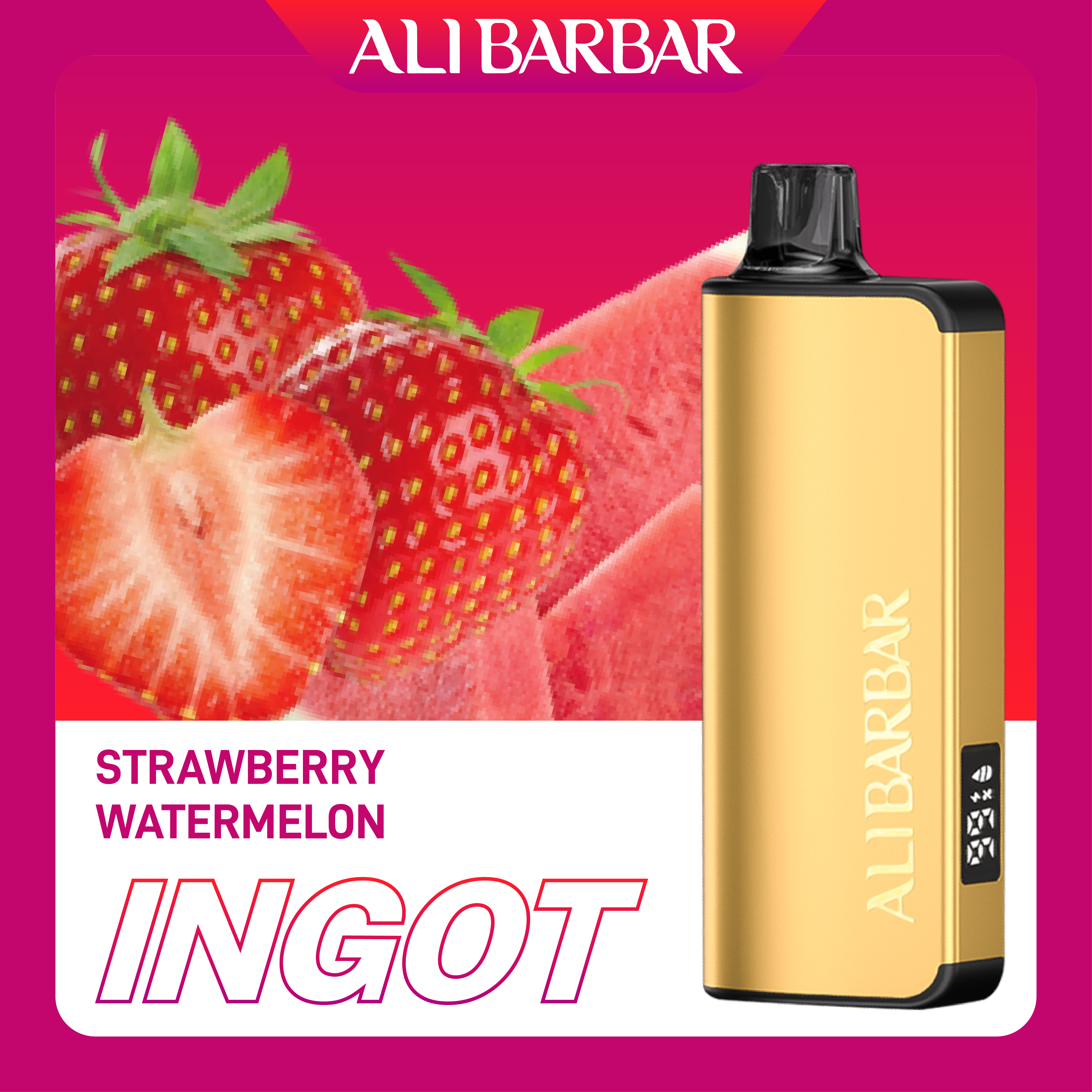 Alibarbar Ingot Strawberry Watermelon - Local Cig Supply Catalog