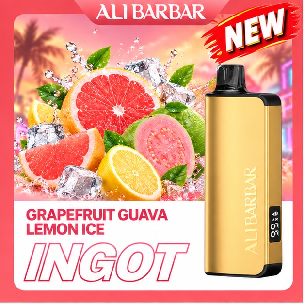 Grapefruit Guava Lemon Ice Alibarbar Ingot 9K vape at Local Cig Supply