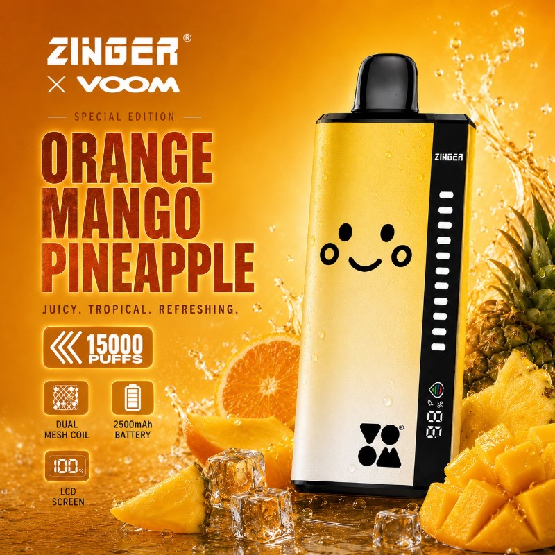 Zinger x Voom 15000 Orange Mango Pineapple