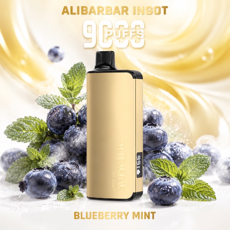 Alibarbar 9000 Puff Ingot Blueberry Mint