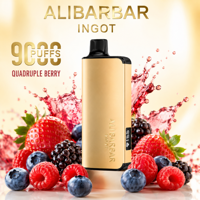 Alibarbar 9000 Puff Ingot Quadruple Berry