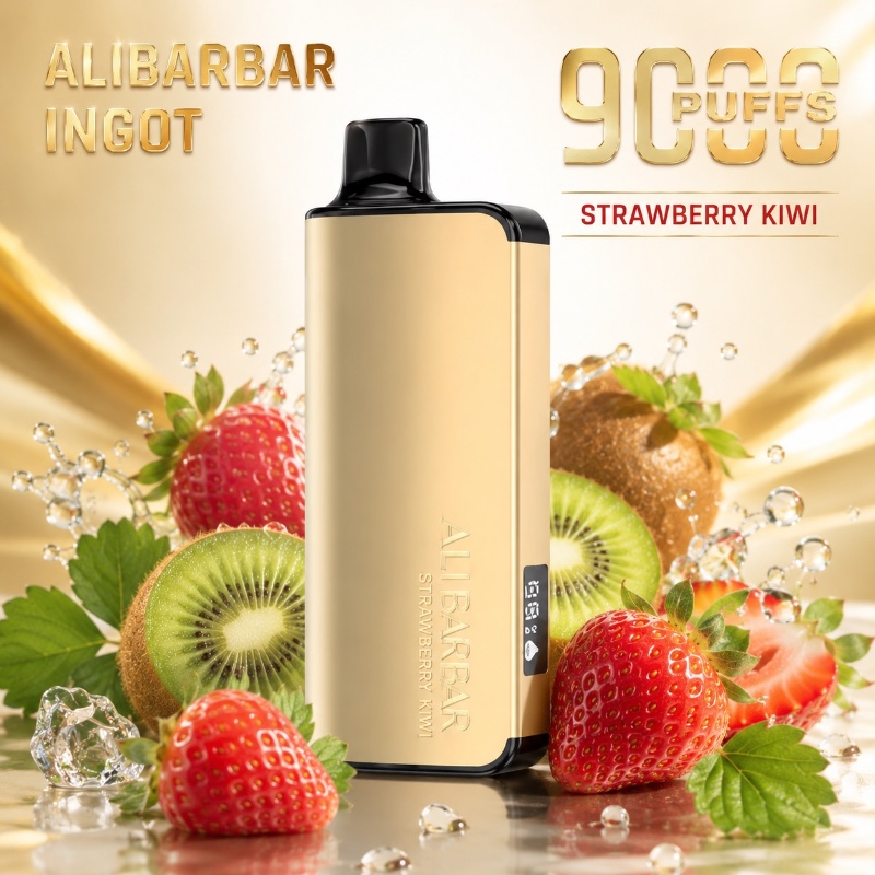 Alibarbar 9000 Puff Ingot Strawberry Kiwi