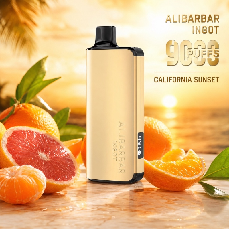 Alibarbar 9000 Puff Ingot California Sunset