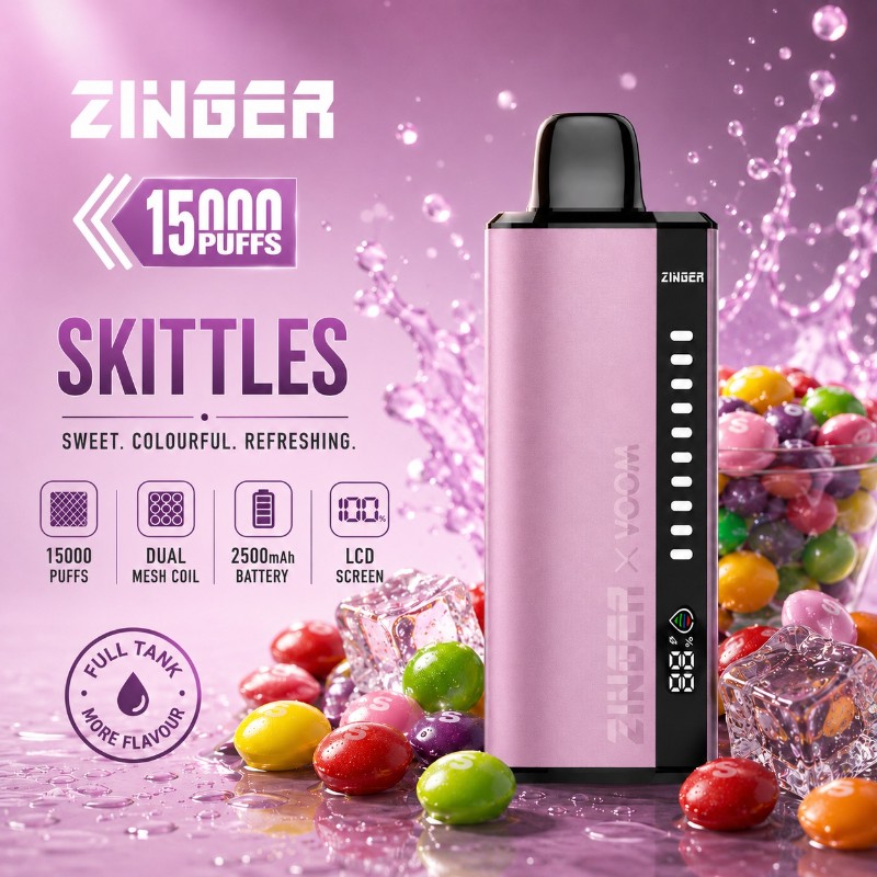 Zinger x Voom 15000 Puff - Skittles