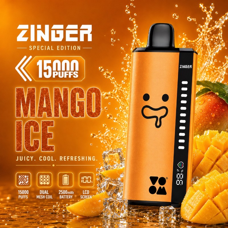 Zinger x Voom 15000 Puff - Mango Ice
