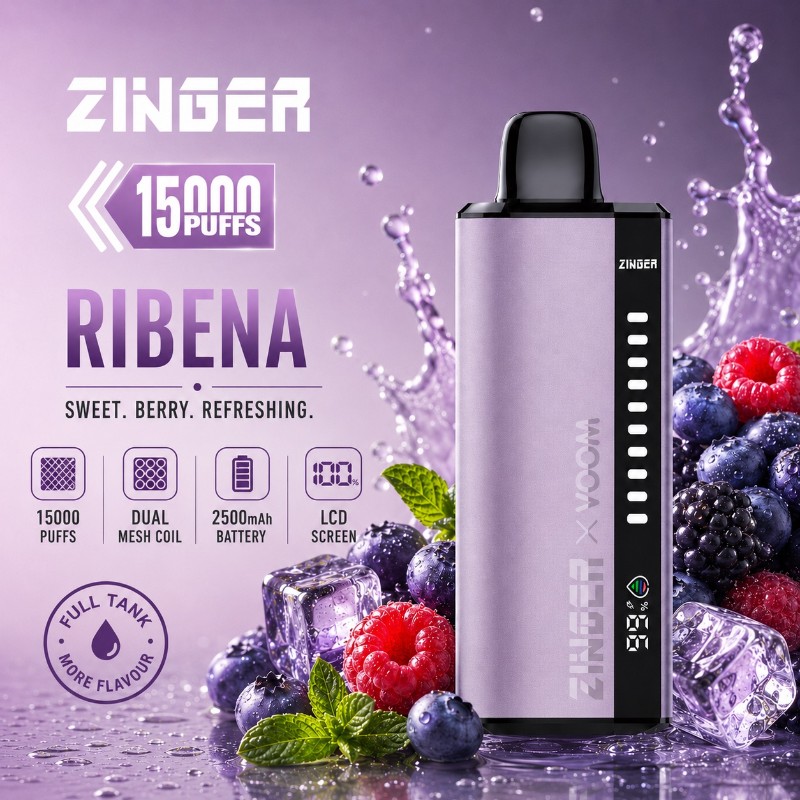 Zinger x Voom 15000 Puff - Ribena