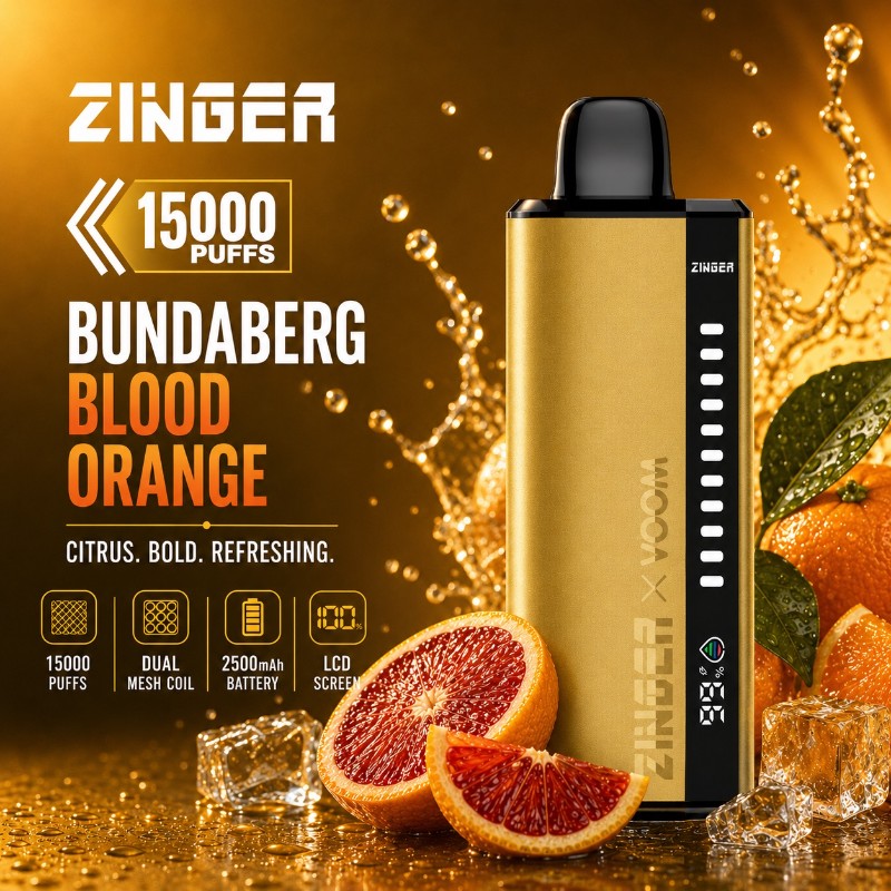 Zinger x Voom 15000 Puff - Bundaberg Blood Orange