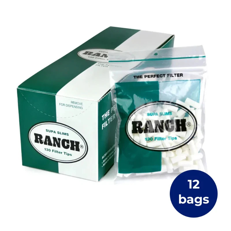 Ranch Supa Slim Filters x 12 Bags