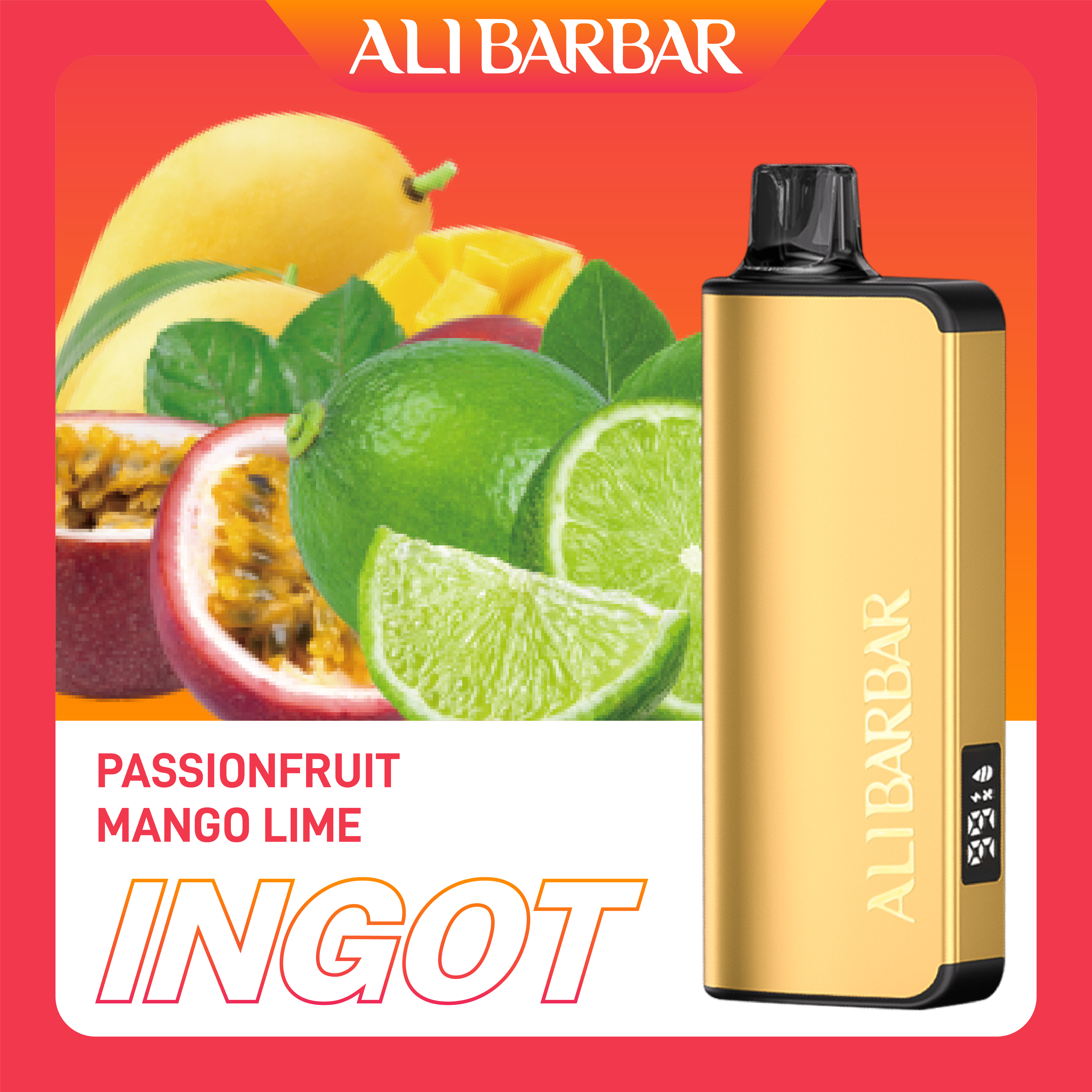 Alibarbar Ingot Passionfruit Mango Lime - VapeStore AU Catalog