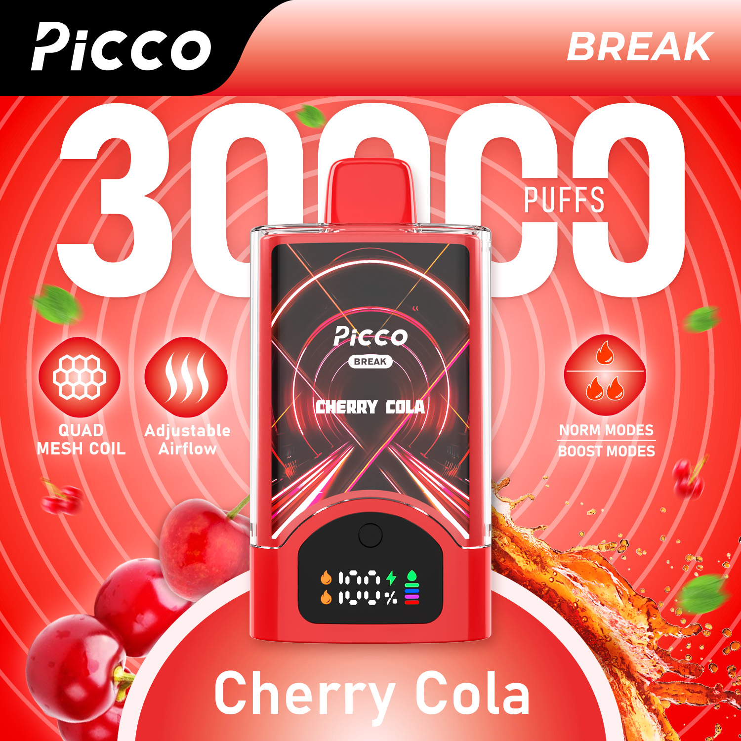 Picco Break Cherry Cola - VapeStore AU Catalog