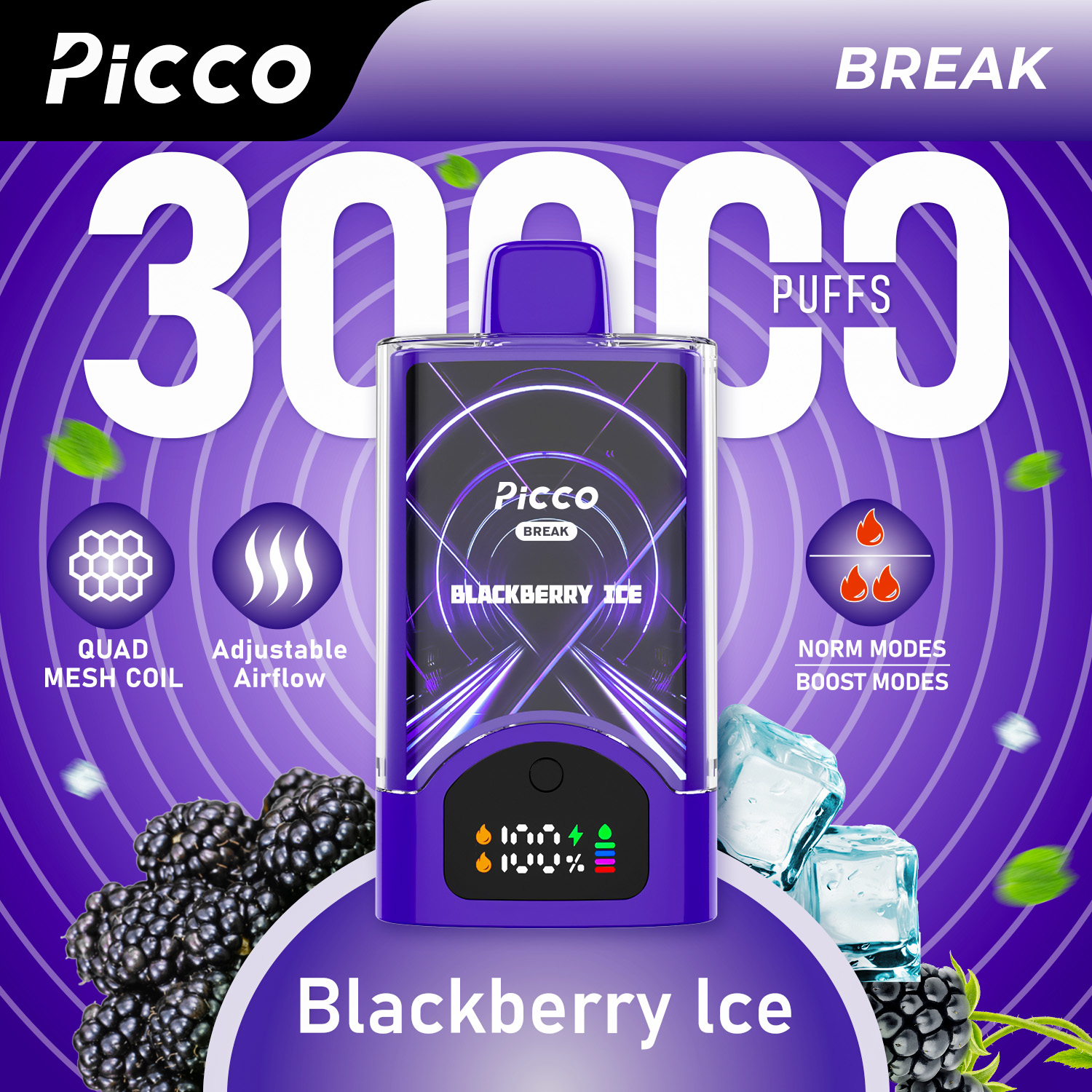 Picco Break Blackberry - VapeStore AU Catalog