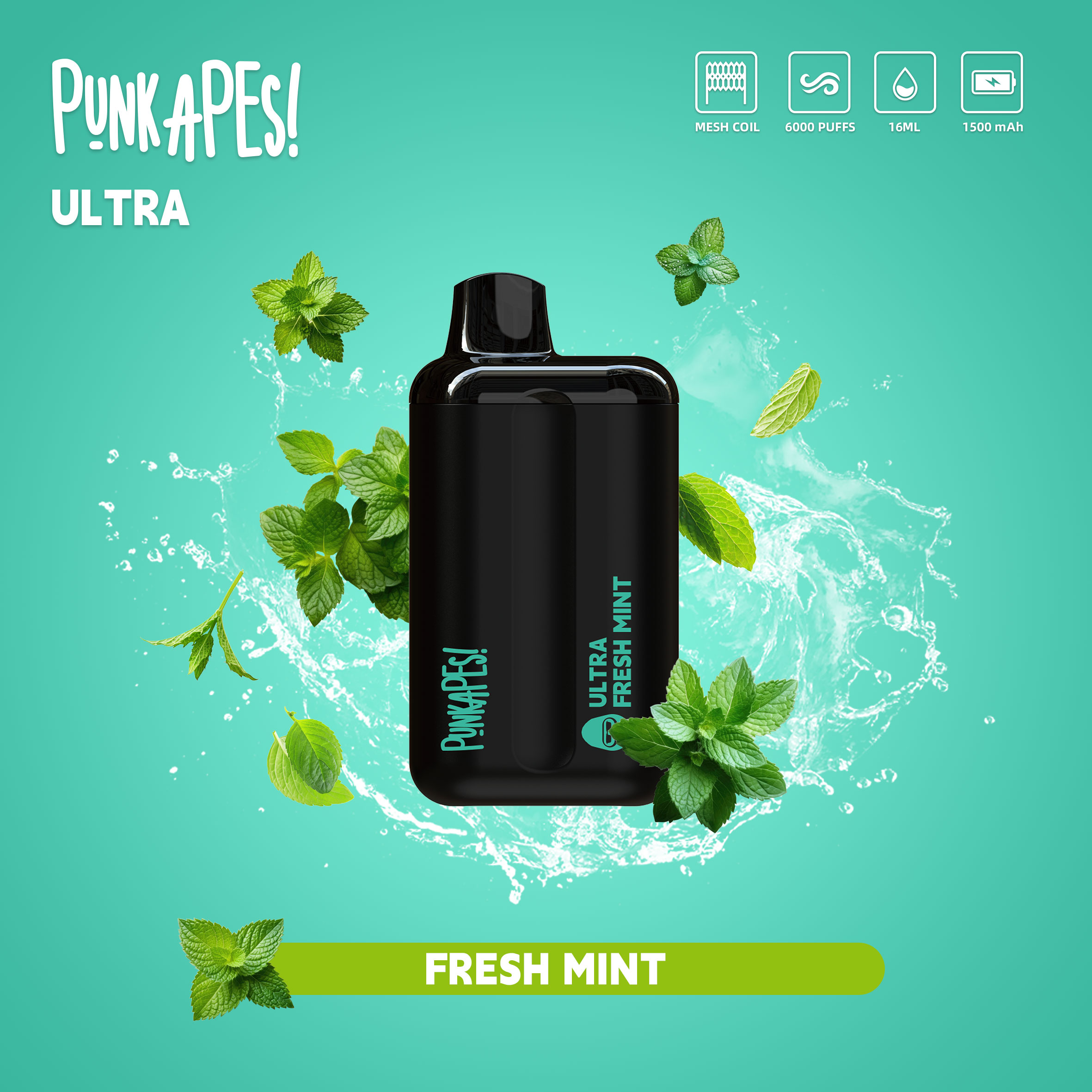 Punkapes Ultra 6K Fresh Mint - VapeStore AU Catalog