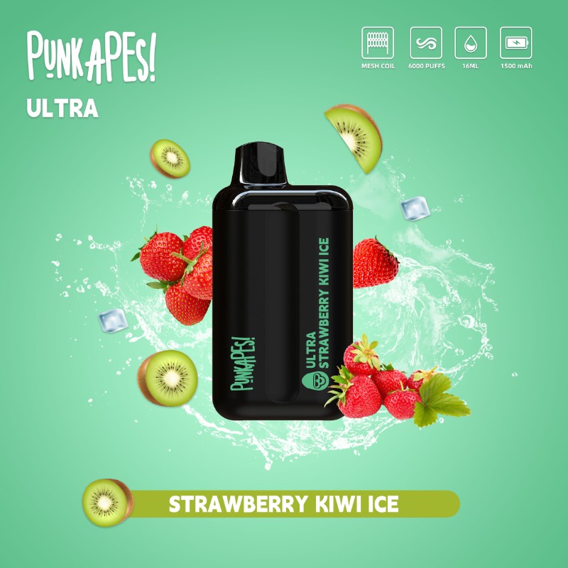 Punkapes Ultra 6K Strawberry Kiwi - VapeStore AU Catalog