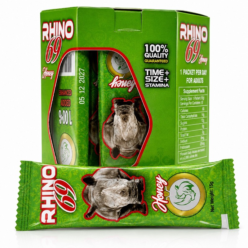 Rhino 69 Green Honey - 1 Sachets (15g)