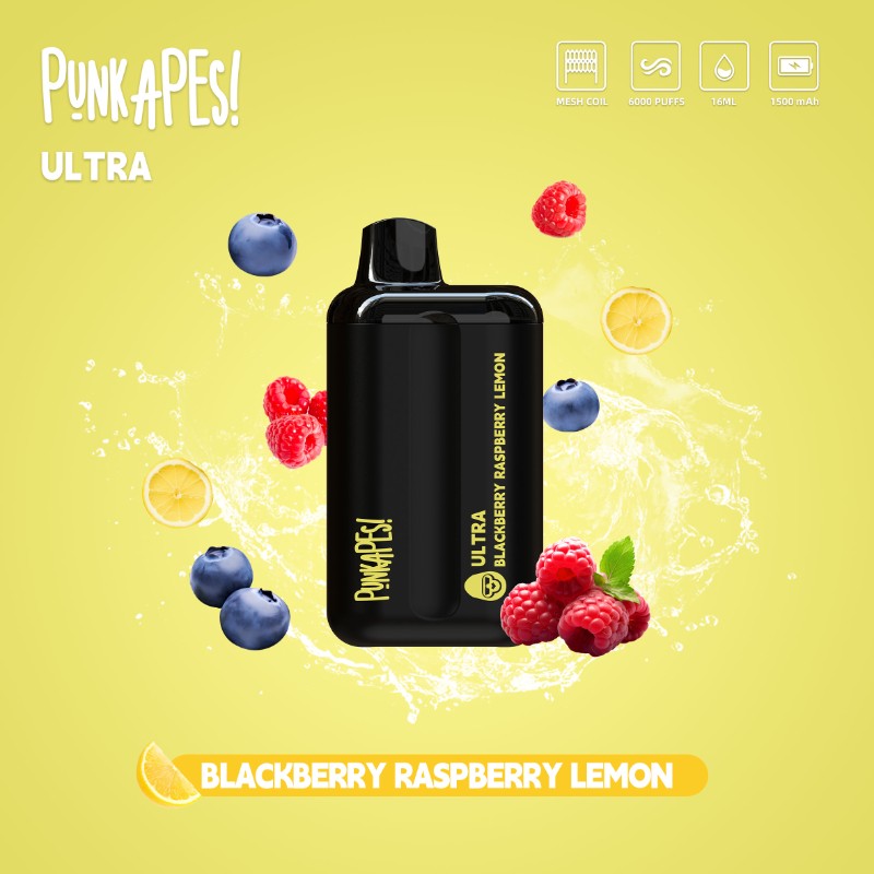 Punkapes Ultra 6K Blackberry Raspberry Lemon - VapeStore AU Catalog