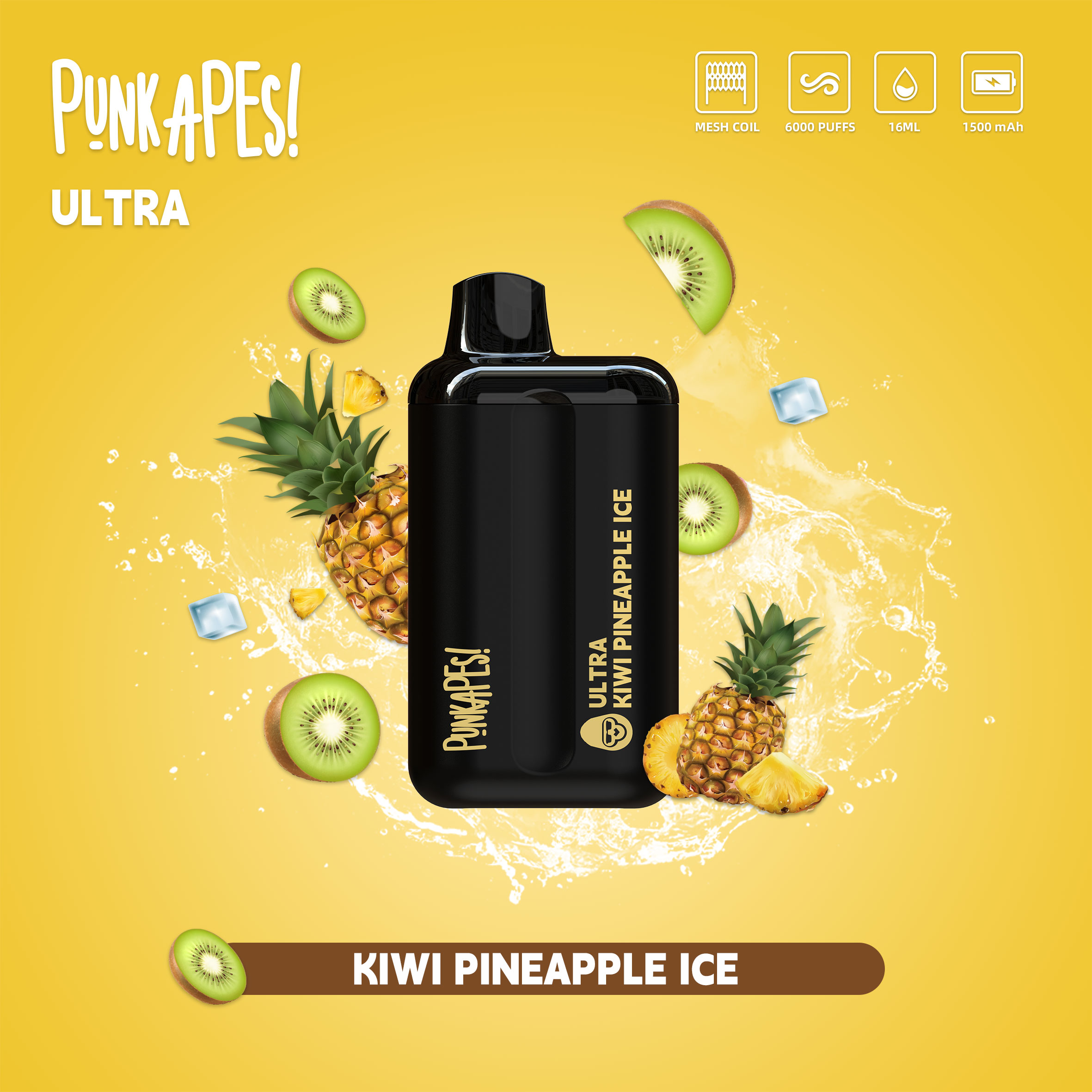 Punkapes Ultra 6K Kiwi Pineapple - VapeStore AU Catalog