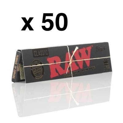 Raw Black King Size Paper Only x 50 Booklets