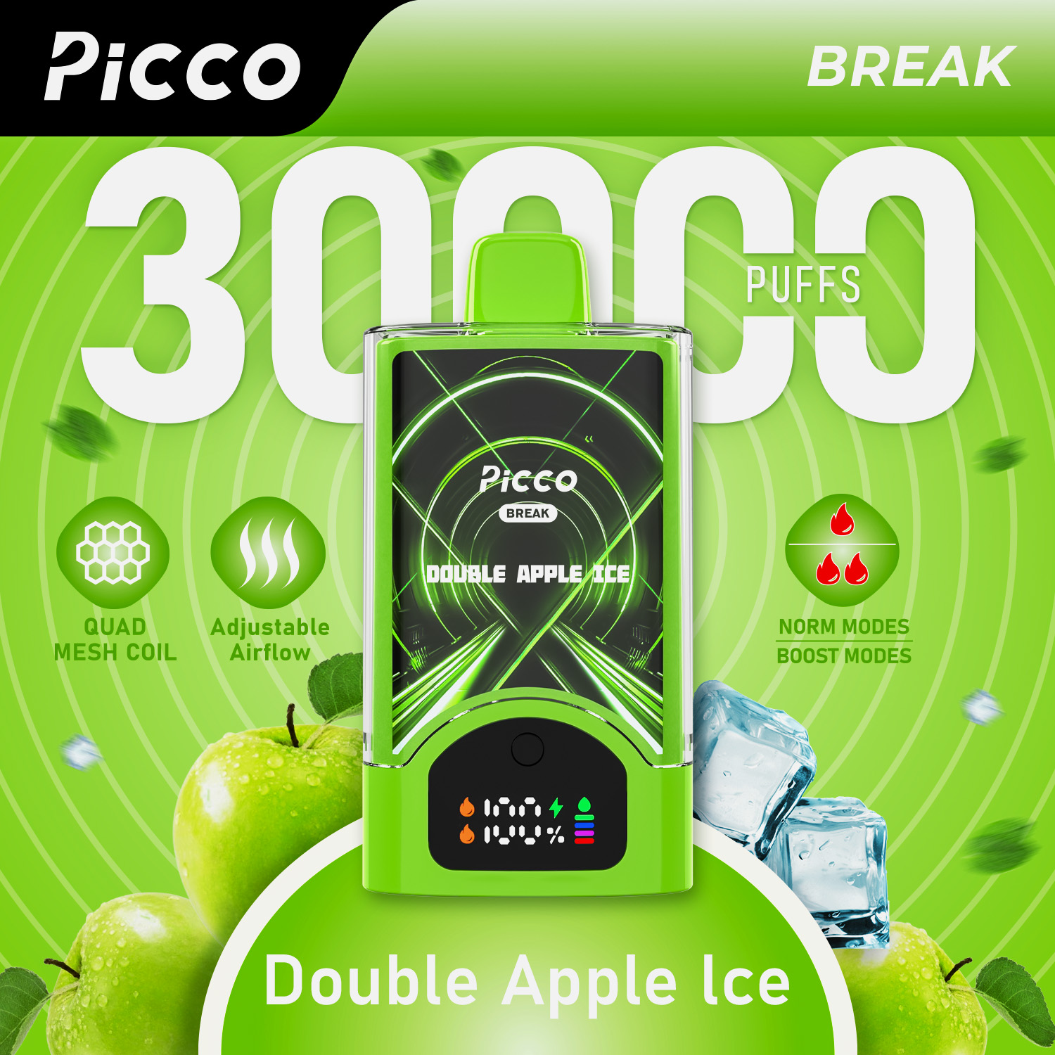 Picco Break Double Apple - VapeStore AU Catalog