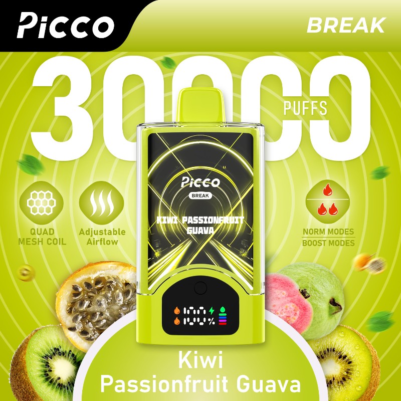 Picco Break Kiwi Passionfruit Guava - VapeStore AU Catalog