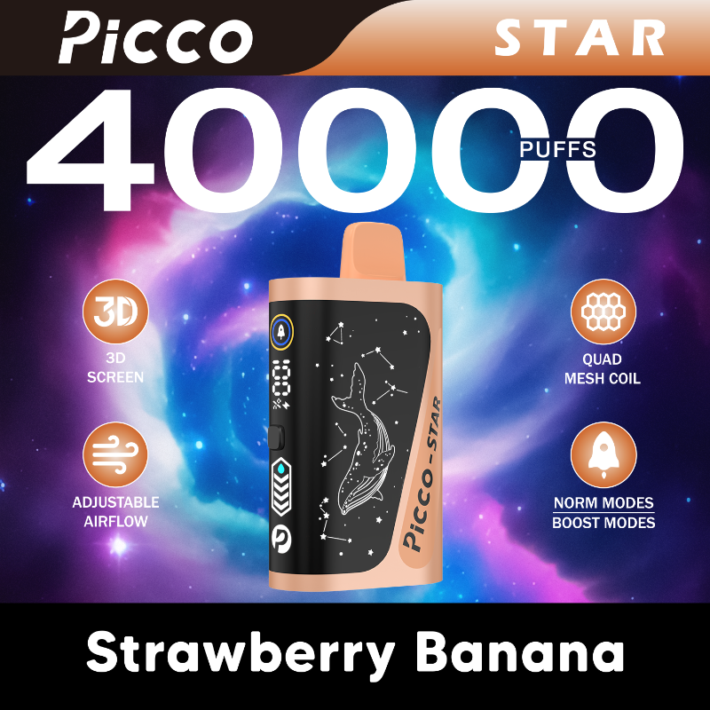 Picco Star Strawberry Banana - VapeStore AU Catalog