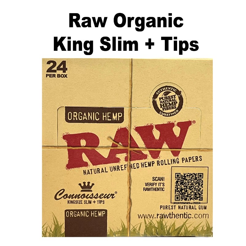 Raw Organic King Size Paper + Tips x 24 Booklets thumbnail 2