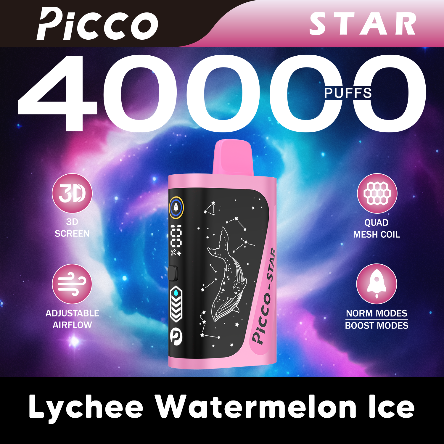 Picco Star Lychee Watermelon Ice - VapeStore AU Catalog