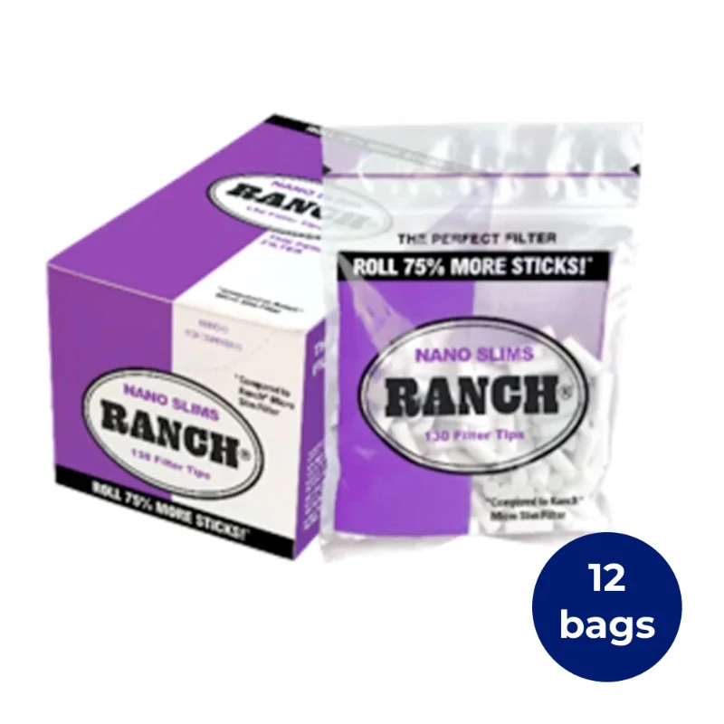 Ranch Nano Slim Filters x 12 Bags