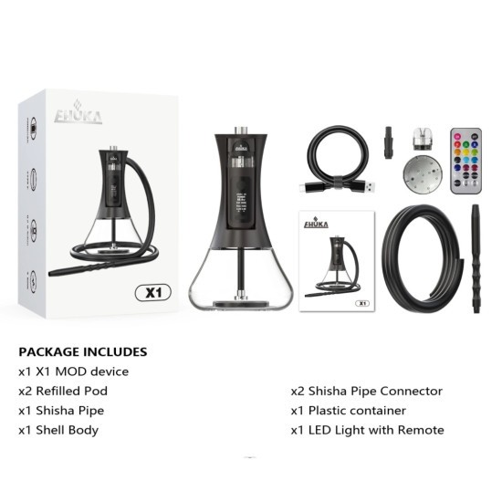 Ehuka X1 e-Hookah/Vape Dual Use - Gold thumbnail 2