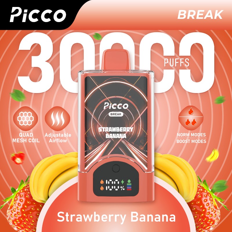 Picco Break Strawberry Banana - VapeStore AU Catalog