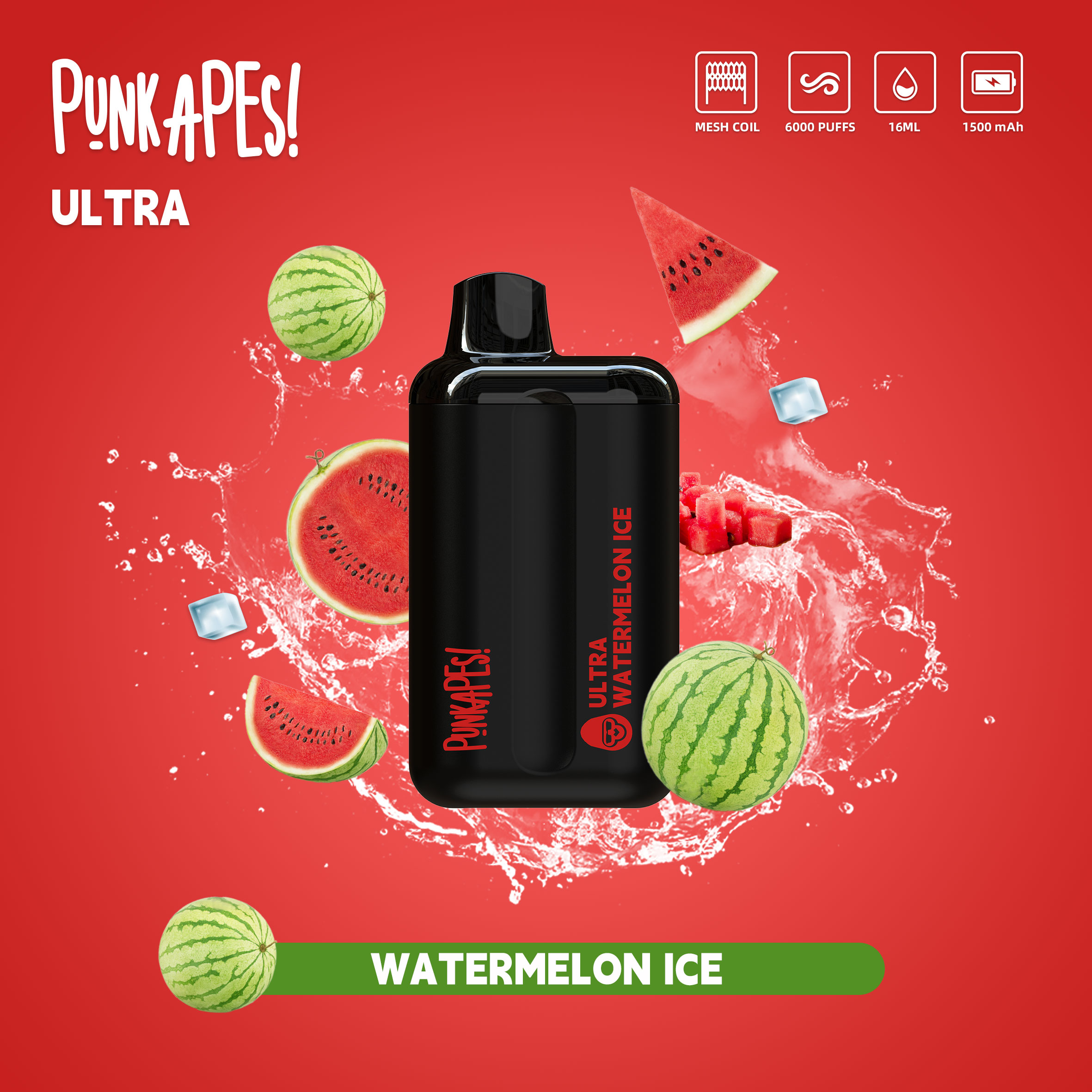 Punkapes Ultra 6K Watermelon - VapeStore AU Catalog