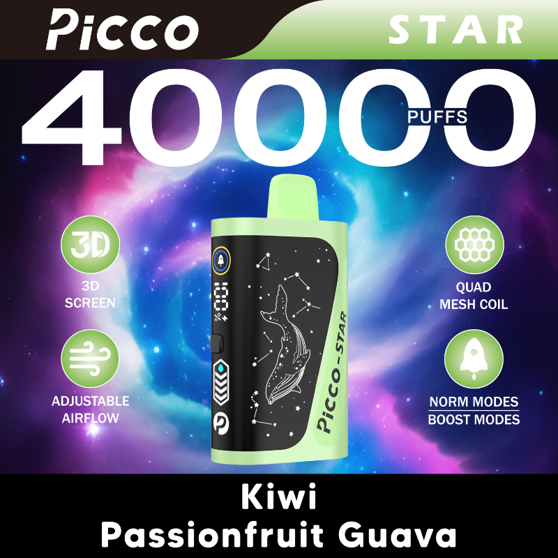 Picco Star Kiwi Passionfruit Guava - VapeStore AU Catalog