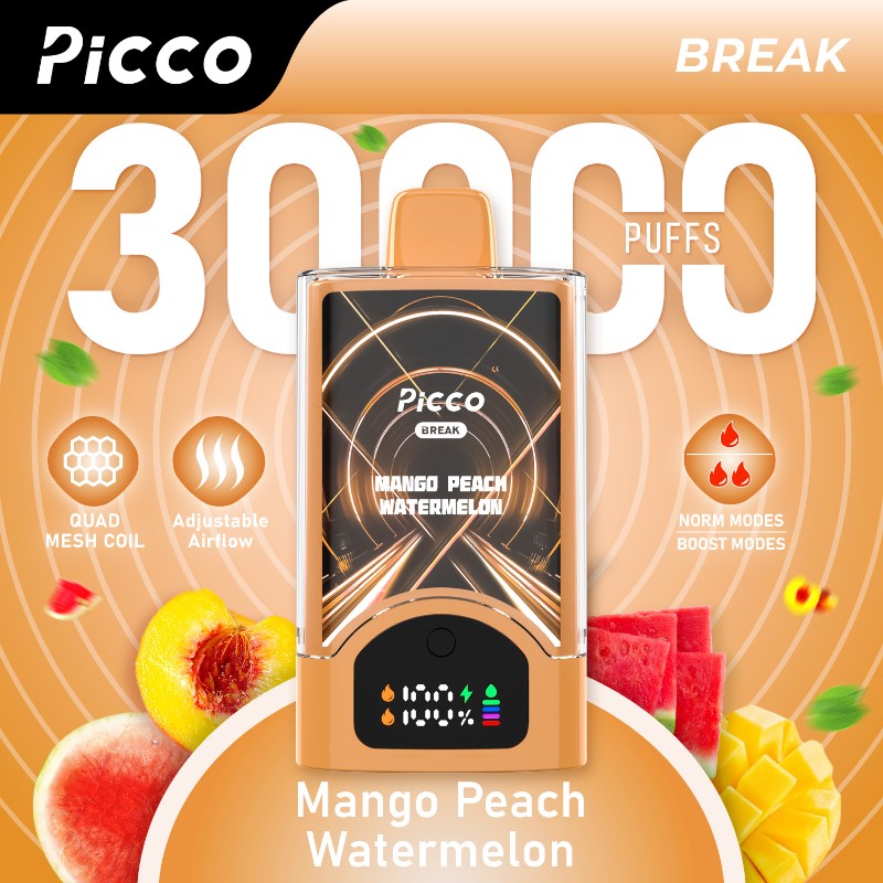 Picco Break Mango Peach Watermelon - VapeStore AU Catalog