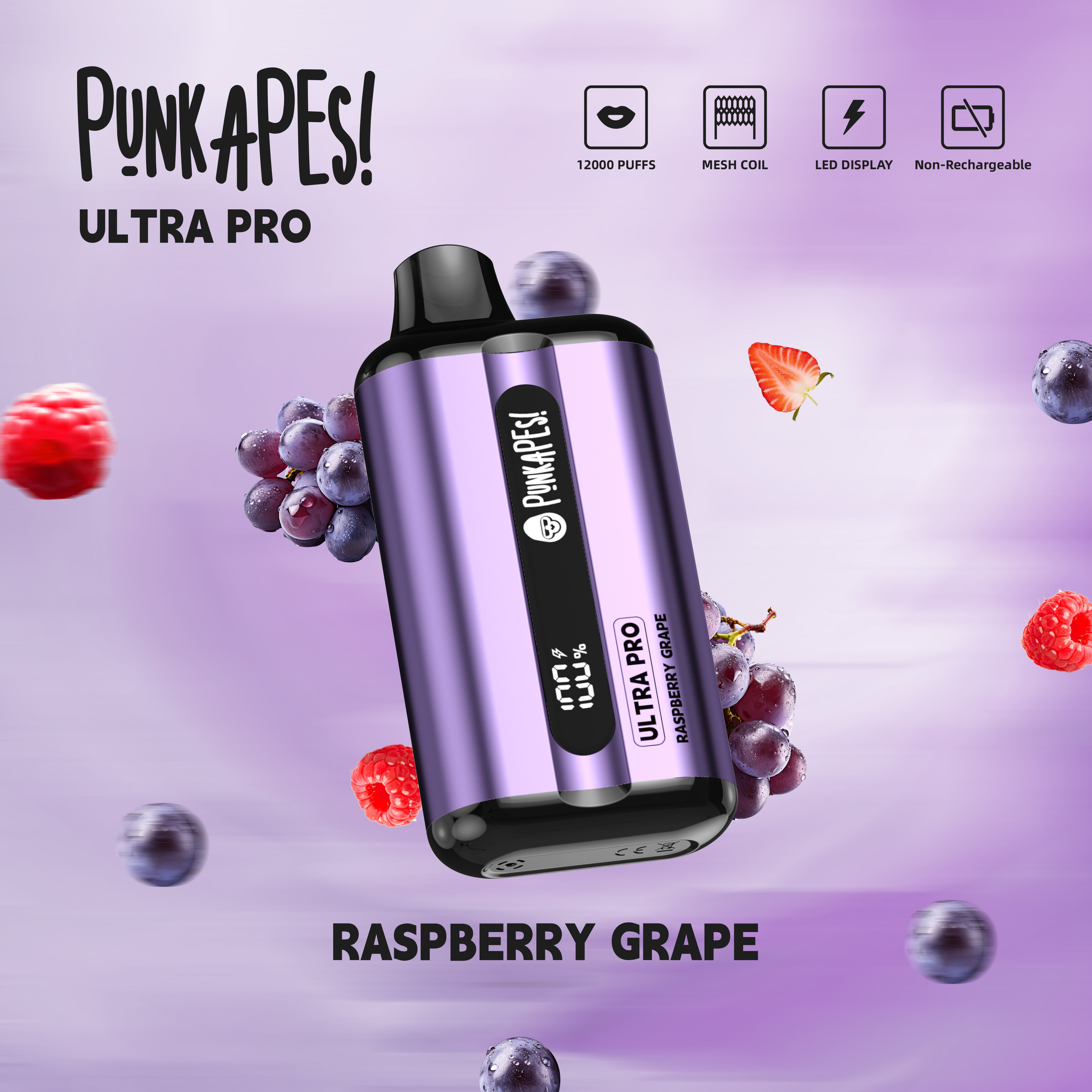 Punkapes Ultra Pro Raspberry Grape - VapeStore AU Catalog