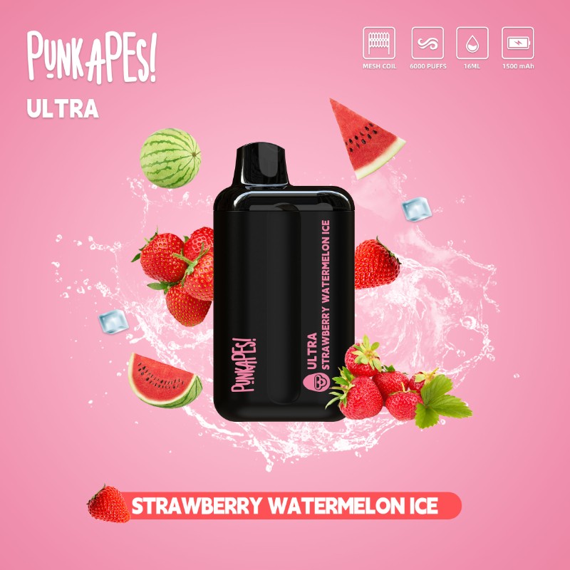 Punkapes Ultra 6K Strawberry Watermelon - VapeStore AU Catalog