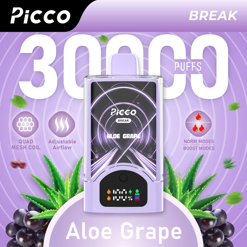 Picco Break Aloe Grape - VapeStore AU Catalog
