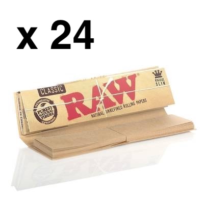 Raw Classic King Size Paper + Tips x 24 Booklets