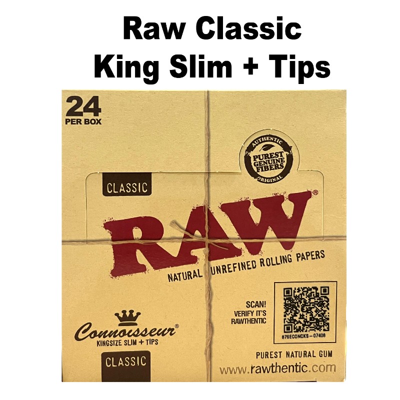 Raw Classic King Size Paper + Tips x 24 Booklets thumbnail 2